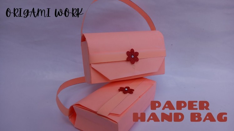 Paper Hand Bag |Origami Work | Diy paper craft | Craft and Art idea