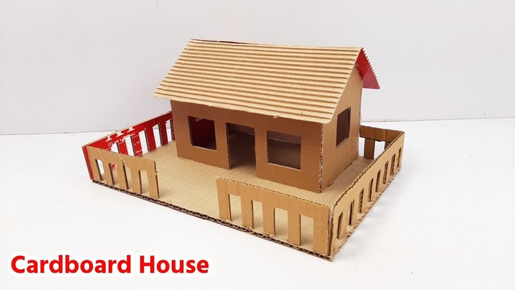 Project House From Cardboard | House From Cardboard | How To Make Cardboard House