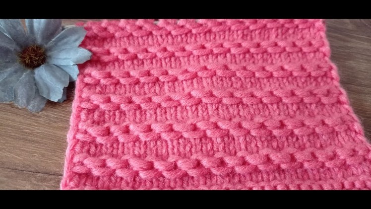 ⛓️Strickmuster "Ketten". Für Anfänger! "Chains" knitting pattern. For beginners!
