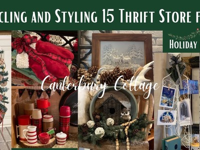 UPCYCLING AND STYLING 15 THRIFT STORE FINDS: HOLIDAY EDITION 2021