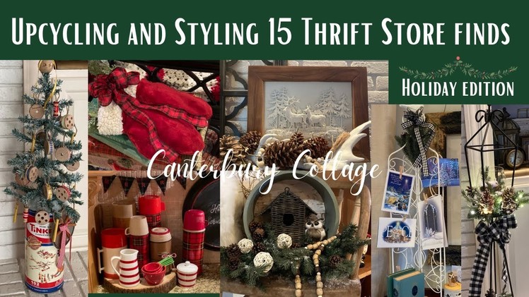 UPCYCLING AND STYLING 15 THRIFT STORE FINDS: HOLIDAY EDITION 2021