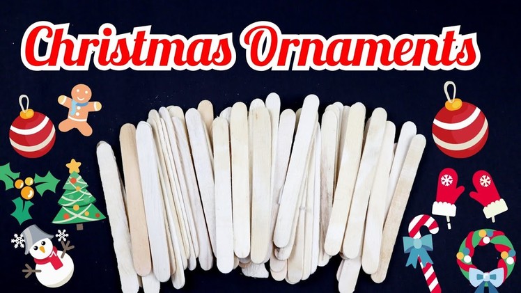 10 Super Easy Popsicle Stick Craft Ideas For Christmas Decoration | DIY Christmas Ornaments