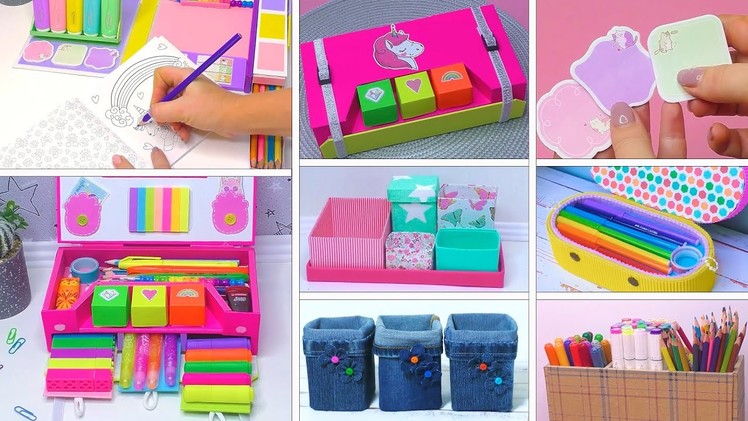 7 Simple ideas + paper and cardboard ???? Amazing organizers and pencil cases ideas