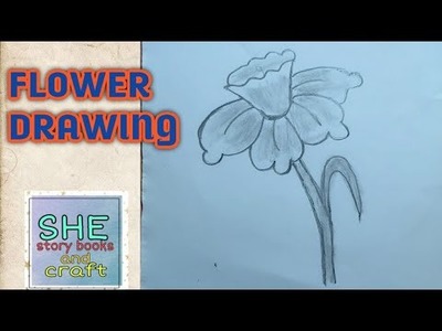 BEAUTIFUL FLOWER | HOW TO DRAW BEAUTIFUL FLOWER| DRAWING VIDEO | EASY DRAWING | #SHORTS
