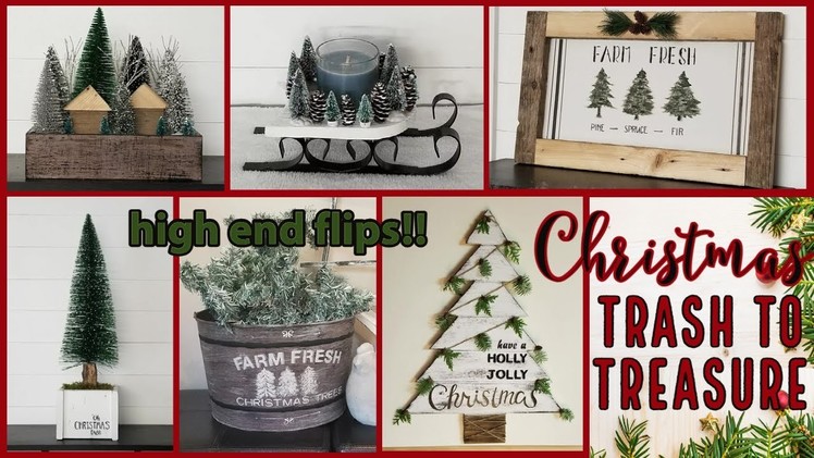 ????BEST HIGH END TRASH TO TREASURE CHRISTMAS DECOR~Farmhouse Christmas DIYS~Rustic Christmas Tree DIYS