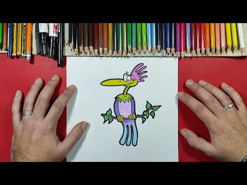 Como dibujar un pajaro ???? paso a paso 16 | How to draw a bird ???? 16