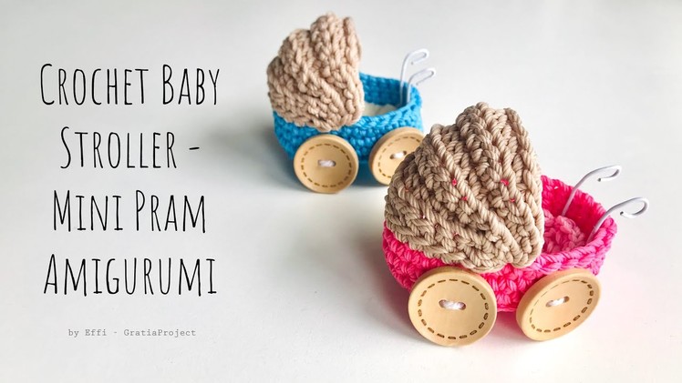 Crochet Baby Stroller | Cute Baby Carriage | Mini Pram Amigurumi