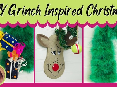DIY Grinch Inspired Decor | Grinch Inspired Christmas | Fun Easy DIY Christmas