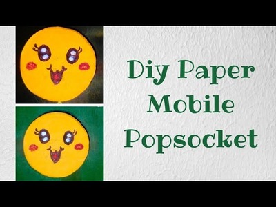 Diy Paper Mobile Popsocket | Emoji Face Popsocket | Paper Phone Popsocket | Phone Holder | #Shorts