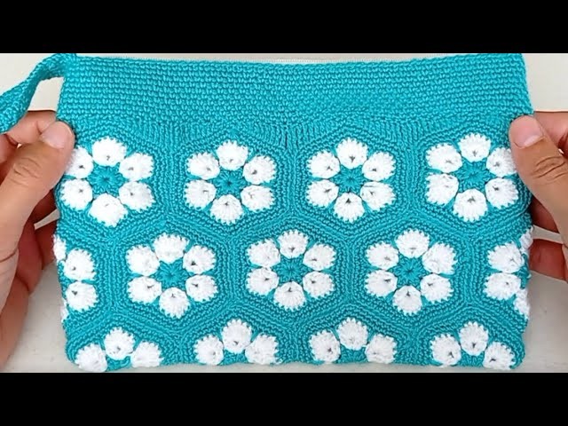 Easy Crochet African Violet Flower Pattern Bag - Crochet Knitting