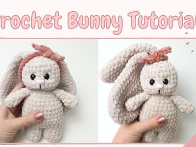 Easy Crochet Bunny Rabbit (Tutorial Part 1) | Free Amigurumi Animal Pattern for Beginners