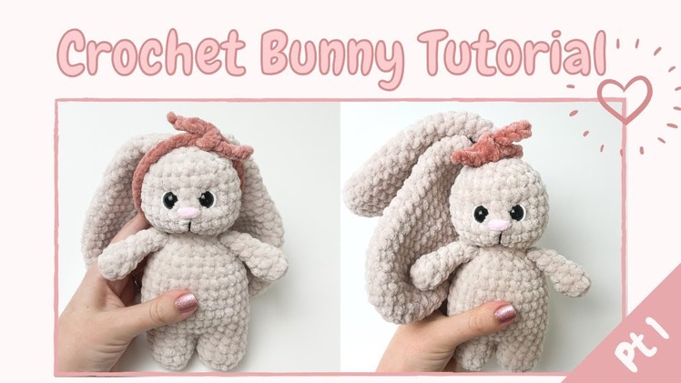Easy Crochet Bunny Rabbit (Tutorial Part 1) | Free Amigurumi Animal Pattern for Beginners