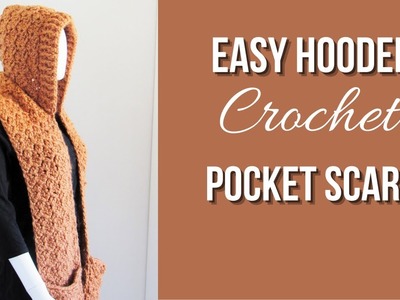 Easy Crochet Hooded Pocket Scarf- Part 1