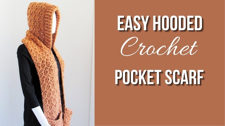 Easy Crochet Hooded Pocket Scarf- Part 1
