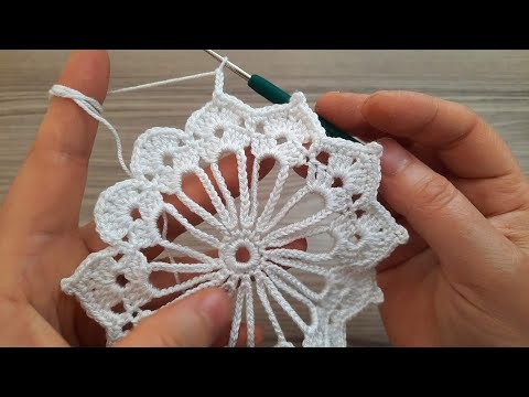 EXTRAORDINARY Very Beautiful Flower Crochet Pattern * Online Tutorial for beginners Tığ işi örgü