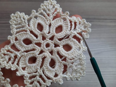 FANTASTIC Very Beautiful Flower Crochet Motif Model Knitting Online Tutorial for beginners Tığ işi