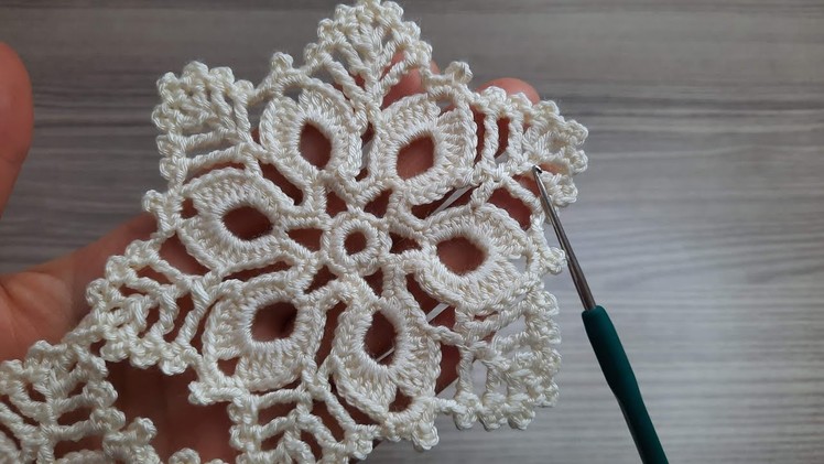 FANTASTIC Very Beautiful Flower Crochet Motif Model Knitting Online Tutorial for beginners Tığ işi