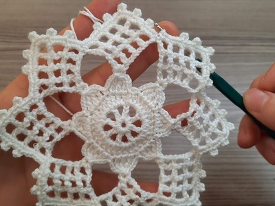 FANTASTIC Very Very Beautiful Flower Crochet Pattern Knitting Online Tutorial for beginners Tığ işi
