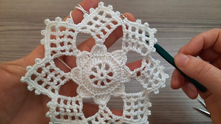FANTASTIC Very Very Beautiful Flower Crochet Pattern Knitting Online Tutorial for beginners Tığ işi