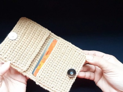 Fast and easy crochet card holder tutorial |