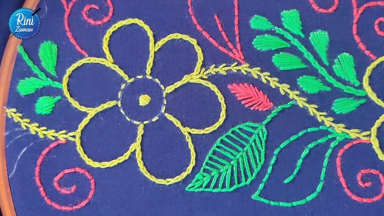 Hand Embroidery Beautiful Nakshi Kantha Design