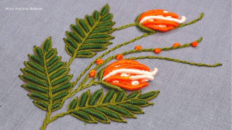 Hand Embroidery Modern Flower Designs, Hand Embroidery Flower Designs for Beginners-504