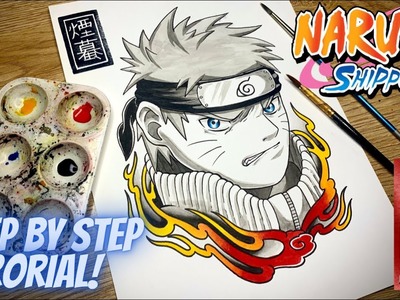 How To Draw NARUTO Easy - Anime Tattoo Drawing