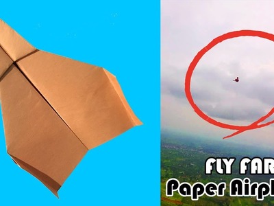 How to Make a Paper Airplane Glider - The World's Best Paper Glider