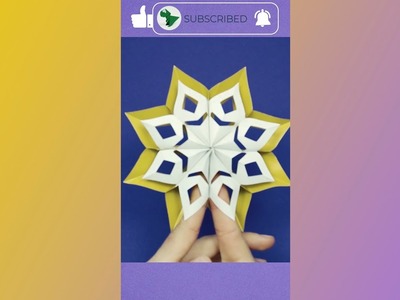How to make a paper snowflake 3D Christmas 2021 Shorts