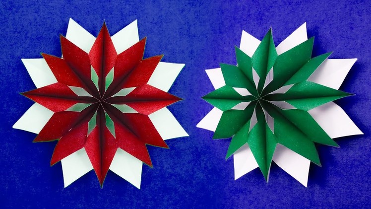 How to make a Paper snowflake 3D - Christmas decoration 2021