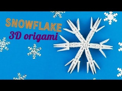 How to make a paper snowflake for Xmas [3D origami]