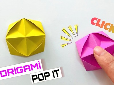 Kağıttan Popit Yapımı | How To Make Origami DIY SIMPLE DIMPLE [ Origami Fidget Toy ]