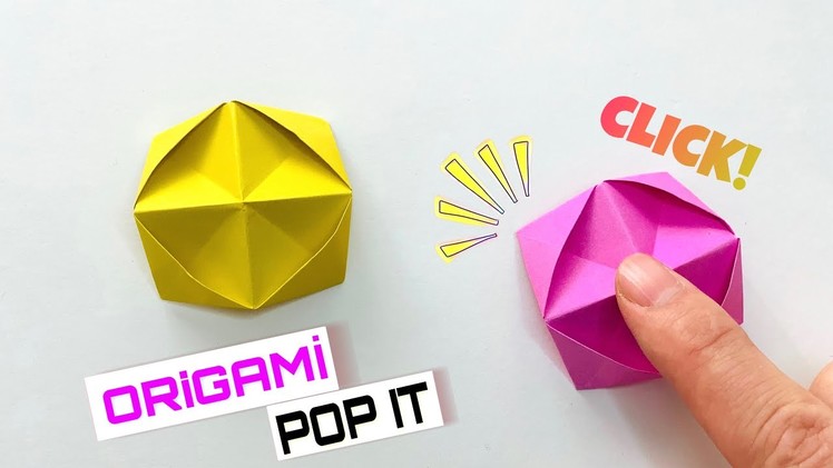Kağıttan Popit Yapımı | How To Make Origami DIY SIMPLE DIMPLE [ Origami Fidget Toy ]