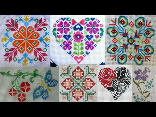 Latest dusuti designs ideas | Cross stitch hand embroidery