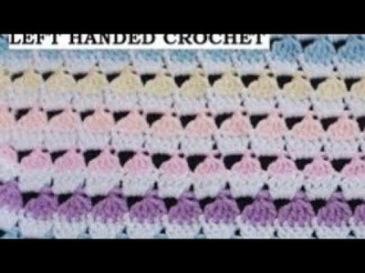 Left Handed Crochet patterns. Easy Crochet Blanket. Crochet CUPCAKE Blanket.