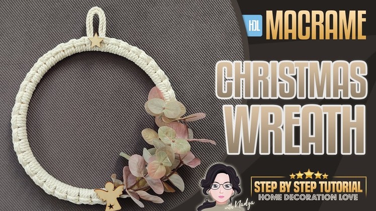 MACRAME | How to Make a Macrame Wreath | Crafting for Beginners | Easy DIY Christmas Ornament