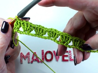 Single row crochet stitch very very easy
