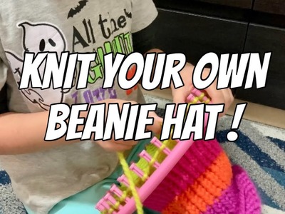 Ultimate Rainbow Knitting Kit | How to knit | Beanie Hat | Cap | Knitting Tutorial for kids | Loom