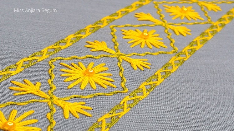 Very Simple Border Designs Embroidery, Hand Embroidery Border Design New, Stitching-507