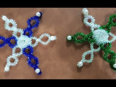 2 spectacular Christmas ornaments | Amazing Christmas craft | Tinsel pipe cleaners episode 34.