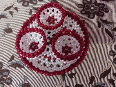 Beaded Haldi Kumkum Pyala with Thali