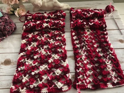 Big Crochet Commission Day 3, Crochet Lacy Scarf, Second Scarf in Progress, Story #9