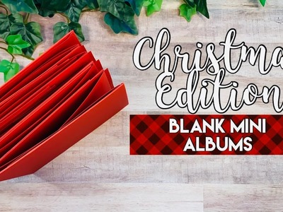 Christmas Edition Blank Albums & PDF Tutorial Available