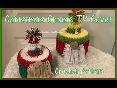 Christmas Gnome TP Cover Crochet Pattern  #crochet #crochetvideo