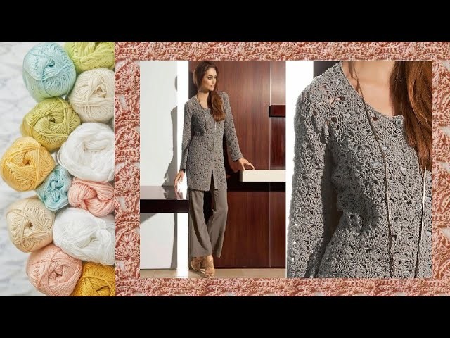 Crochet pattern for cardigan - Crocheting  #Shorts