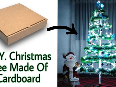 DIY CHRISTMAS TREE. SPIRAL CHRISTMAS TREE MADE  OF CARDBOARD (steps by steps)