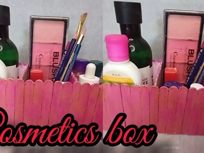Diy Desk Organizer| Diy Makeup Organizer Box| Cosmetic Box Making at Home