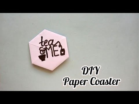 DIY Paper Coaster. How to make a paper coaster. Origami Coaster. paper craft#shorts