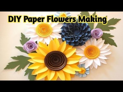 DIY Paper Flowers Making. My Today's Crafts