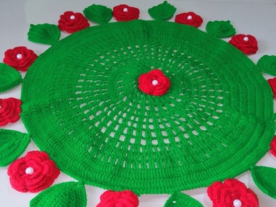 Easy & Beautiful .  Thalposh crochet step by step. 